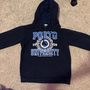 Navy blue and white Porto University hoodie